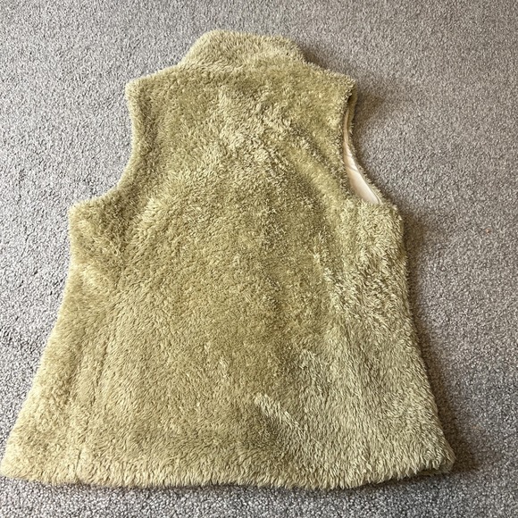 Patagonia‎ Vest Womens Medium Green Los Gatos Fleece Zip Pockets Soft - Picture 6 of 11